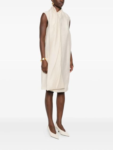 TOTEME attached-scarf dress - Neutrals