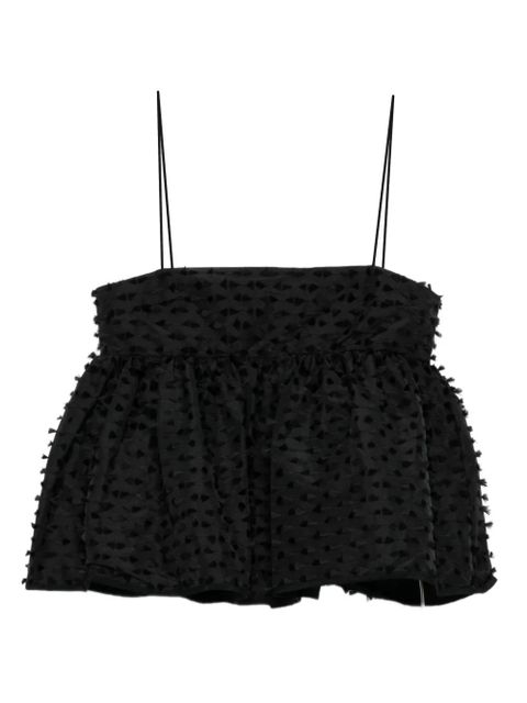 Cecilie Bahnsen 3D-detail top - Black - zdjęcie produktu nr 1