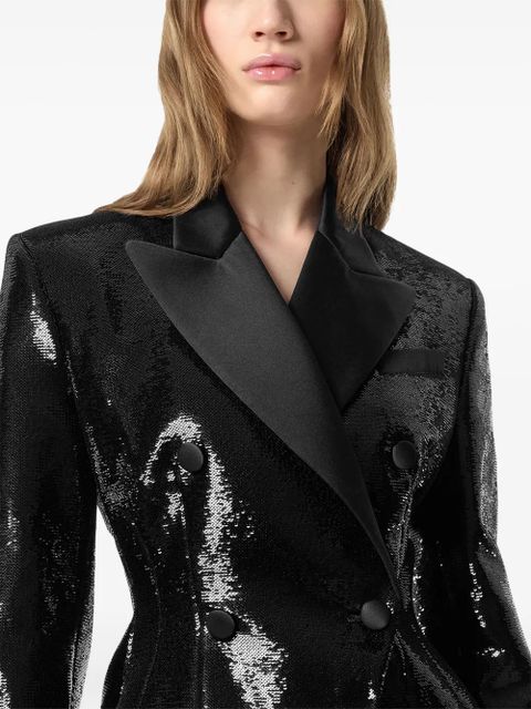 Versace Hourglass embellished playsuit - Black