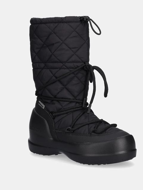 Moon Boot śniegowce MB MEZZALUNA QUILTED HIGH BOOT WP kolor czarny 80D2500080 N001 - zdjęcie produktu nr 1