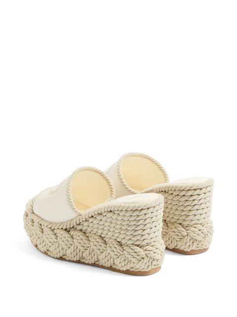 Valentino Garavani 100mm VLogo Torchon sandals - Neutrals - zdjęcie produktu nr 2