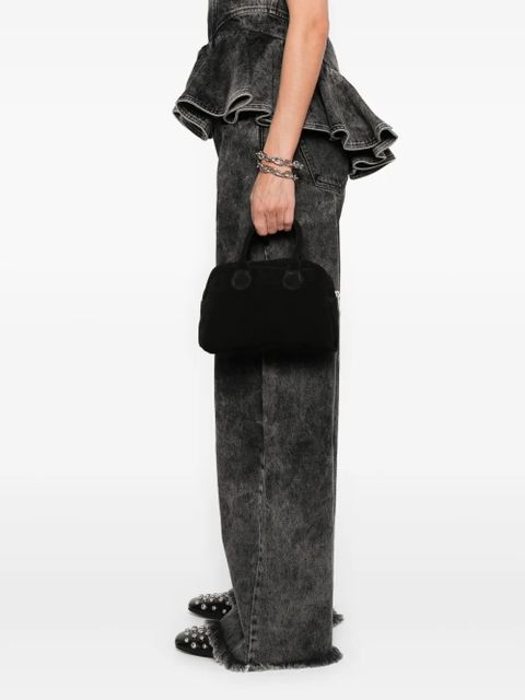 Marge Sherwood calf-suede top-handle tote bag - Black - zdjęcie produktu nr 2