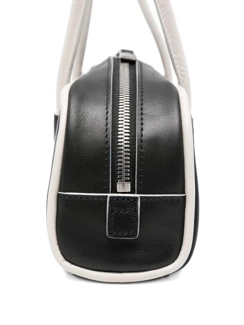 Marge Sherwood crinkle top handle tote bag - Black