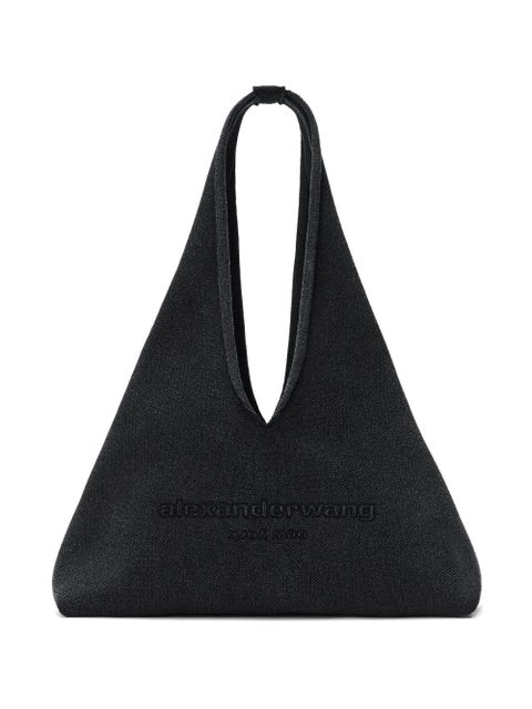 Alexander Wang triangular logo-plaque bag - Black - zdjęcie produktu nr 1