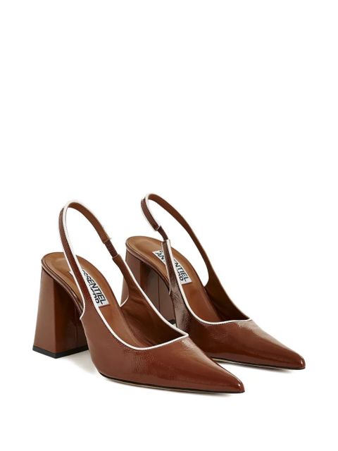 Essentiel Antwerp block-heel slingback pumps - Brown - zdjęcie produktu nr 2