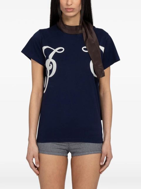 Gimaguas Phoebe graphic-print T-shirt - Blue - zdjęcie produktu nr 1
