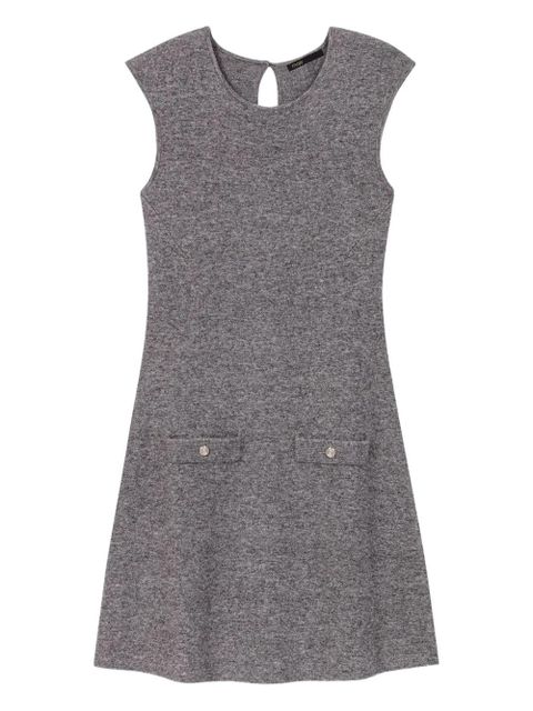 Maje layered mini sweater dress - Grey - zdjęcie produktu nr 2