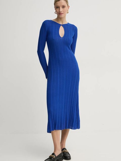 Pepe Jeans sukienka z domieszką jedwabiu NATASHA - zdjęcie produktu nr 2