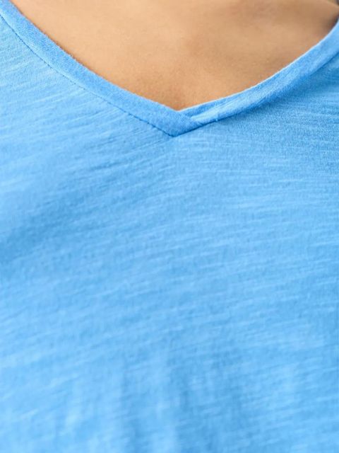 American Vintage Jacksonville V-neck T-shirt - Blue