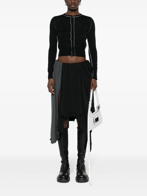 Acne Studios T-shirt patchwork skirt - Grey - zdjęcie produktu nr 2