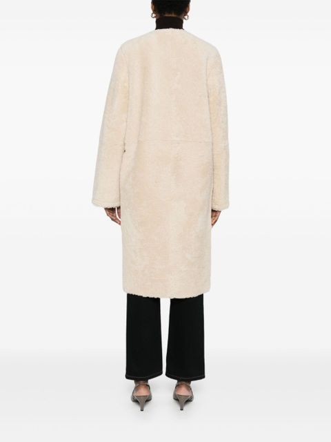 TOTEME shearling coat - Neutrals