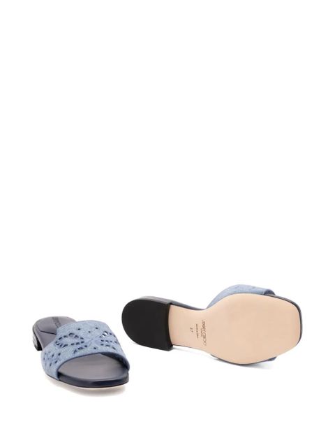 Jimmy Choo Ariane cut-out flat sandals - Blue