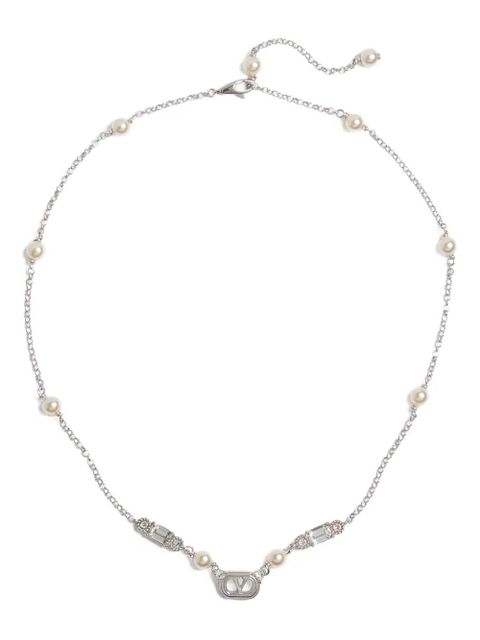 Valentino Garavani Ovalette necklace - Silver - zdjęcie produktu nr 1