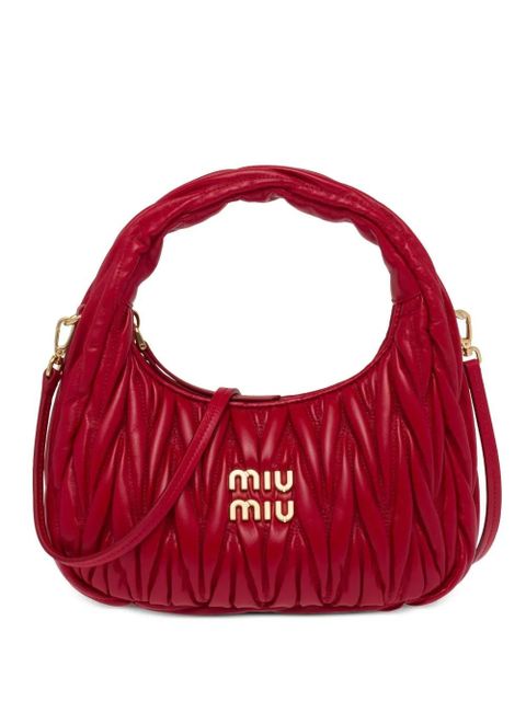 Miu Miu mini Wander matelassé shoulder bag - Red - zdjęcie produktu nr 1