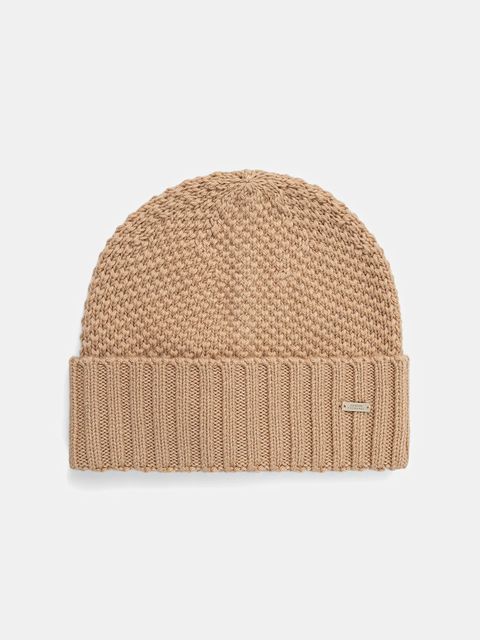 Armani Exchange czapka wełniana kolor beżowy XW001499 AF16604 - zdjęcie produktu nr 1