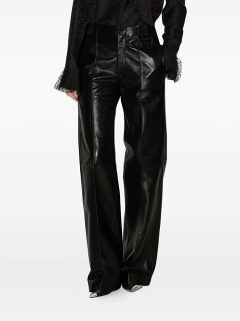 ISABEL MARANT Ciara leather trousers - Black - zdjęcie produktu nr 2