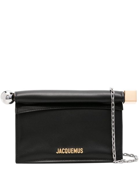 Jacquemus La Petite Pochette Rond Carré clutch bag - Black - zdjęcie produktu nr 1