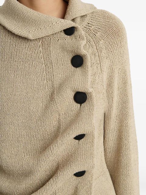 KHAITE front buttton cardigan - Neutrals