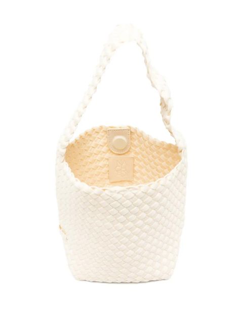 NAGHEDI small Nomad Hobo woven tote bag - Neutrals