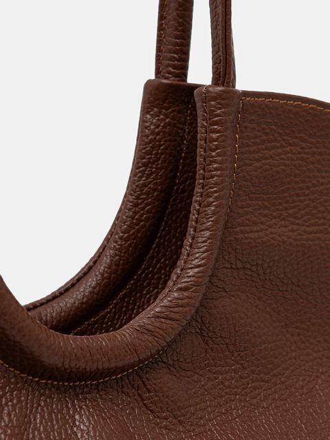 Answear.LAB torebka skórzana kolor brązowy