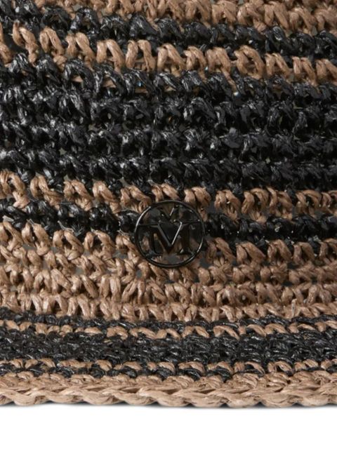 Maison Michel straw sun hat - Black - zdjęcie produktu nr 2