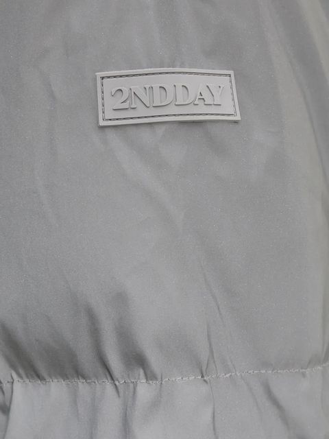 2NDDAY kurtka Santiago damska kolor szary zimowa oversize 2245112509