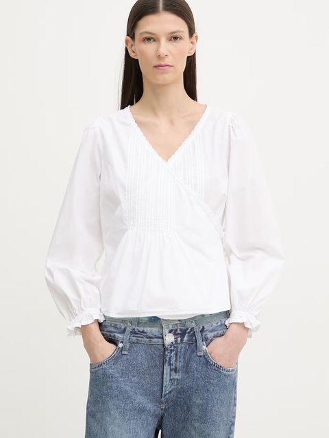 Levi's bluzka kopertowa damska bawełniana SOLEIL WRAP - zdjęcie produktu nr 2