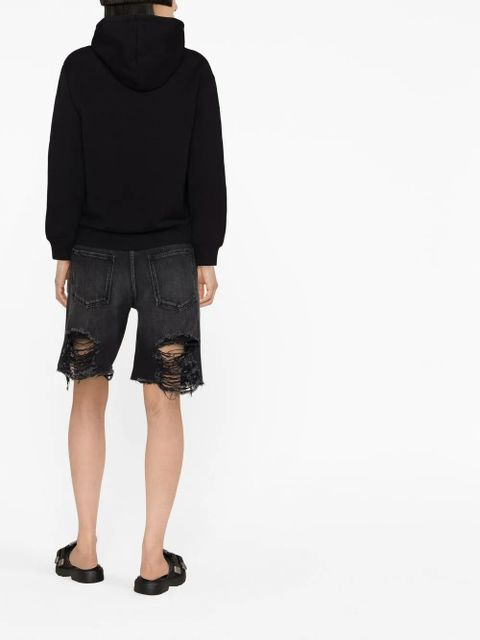 Lanvin logo-print drawstring hoodie - Black - zdjęcie produktu nr 2