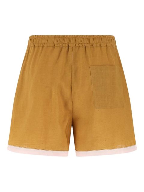 Marni elastic waistband button shorts - Brown - zdjęcie produktu nr 2