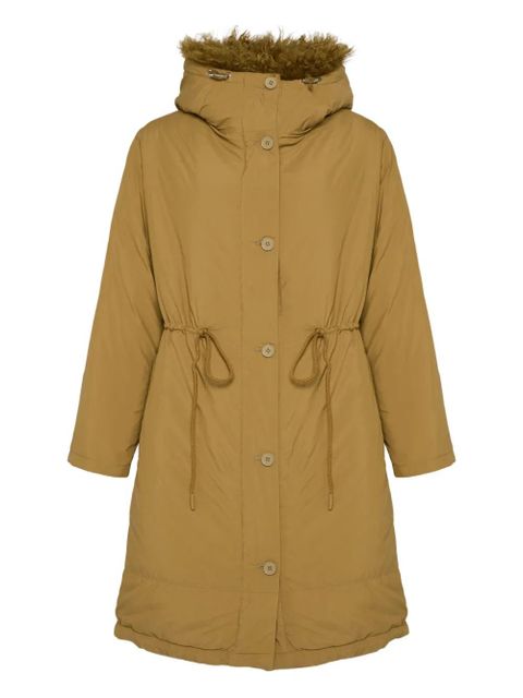 Yves Salomon lambskin-trim parka - Brown - zdjęcie produktu nr 1