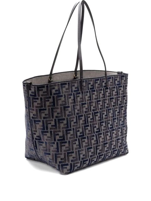 FENDI large Roll FF-pattern tote bag - Grey - zdjęcie produktu nr 1