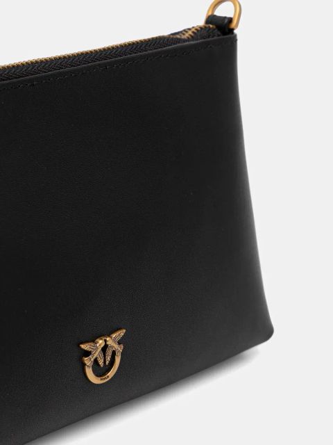 Pinko kopertówka skórzana kolor czarny 104277 A0F1
