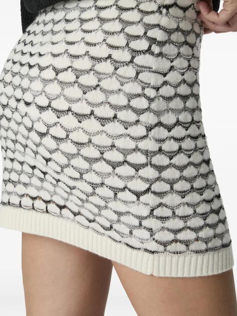 Missoni patterned mini skirt - White