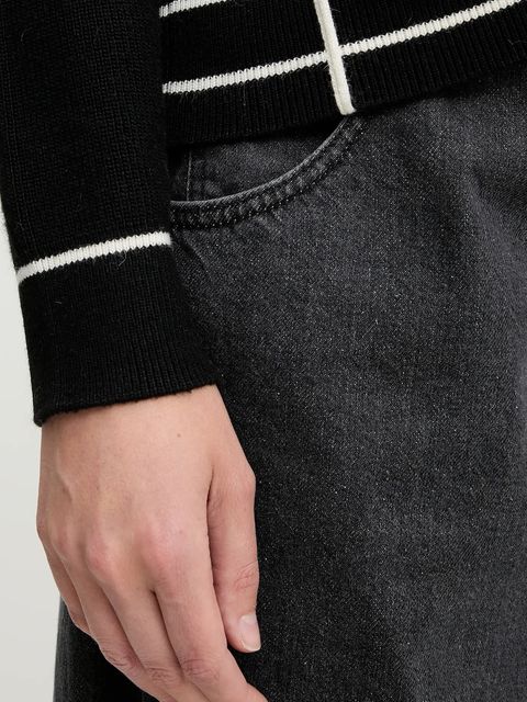 Answear.LAB sweter z kaszmirem damski kolor czarny z półgolfem