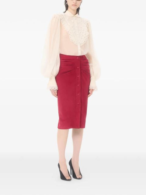 Valentino Garavani embroidered organza shirt - Neutrals - zdjęcie produktu nr 2