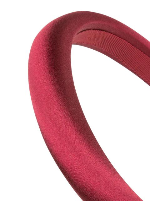 Jennifer Behr Tori silk headband - Red - zdjęcie produktu nr 2