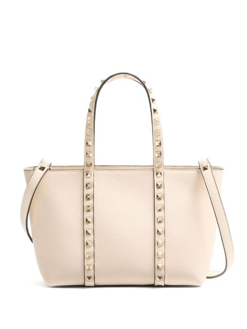Valentino Garavani small Rockstud tote bag - Neutrals