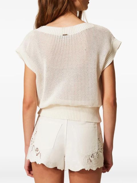 TWINSET knitted vest - White