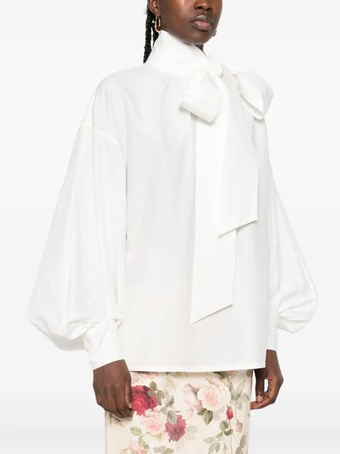 ZIMMERMANN tie-waist blouse - White