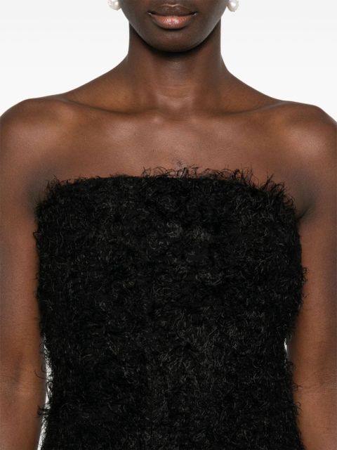 TOTEME strapless fil-coupé dress - Black