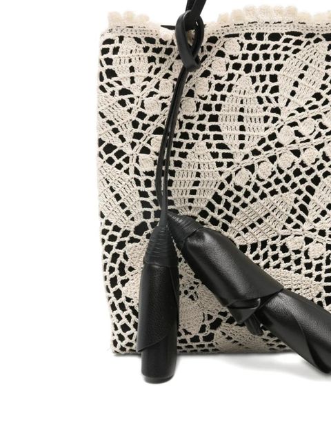 Magda Butrym Julia crochet top-handle bag - Black