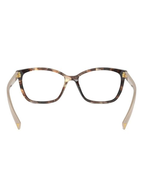 Prada Eyewear tortoiseshell square glasses - Brown