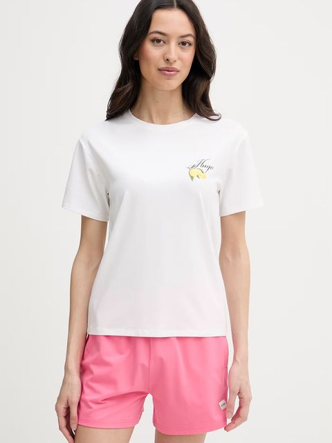 HUGO T-shirt damski z modalem CASUAL T-SHIRT - zdjęcie produktu nr 1