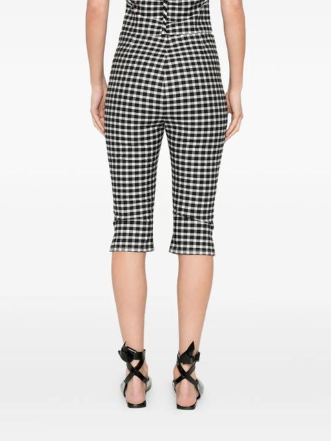 Posse Chiara gingham shorts - Black