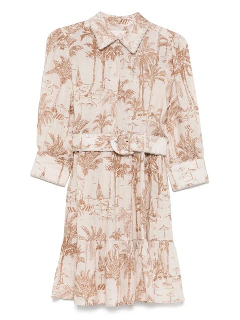 MC2 Saint Barth linen mini dress - Neutrals - zdjęcie produktu nr 1