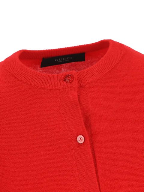 Gucci knit wool cardigan - Red