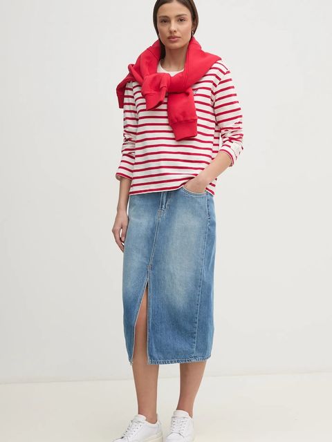 Pepe Jeans spódnica jeansowa MIDI SKIRT HW DOUBLE - zdjęcie produktu nr 2