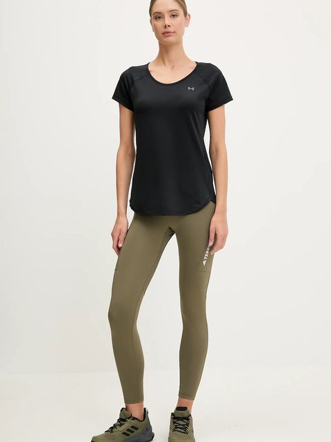 adidas TERREX legginsy Multi damskie kolor zielony gładkie JF1267