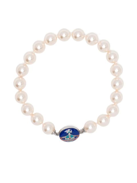 Vivienne Westwood Loelia faux-pearl bracelet - Neutrals - zdjęcie produktu nr 1