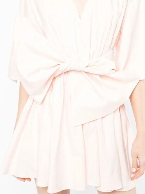 Acler knotted-waistband detail mini dress - Pink
